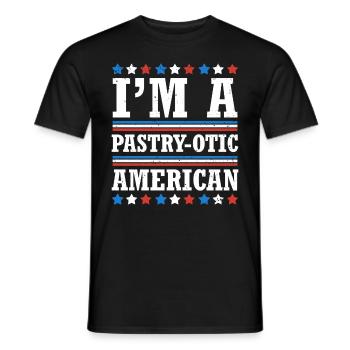 I'm A Pastry-otic American 4. Juli - Männer T-Shirt - Schwarz - Vorne - AI Model Male 178 light (178cm)
