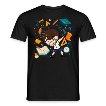 Dabbing Boy Erster Tag Der Schule Student Kid - Männer T-Shirt - Schwarz - Vorne - AI Model Male 178 light (178cm)