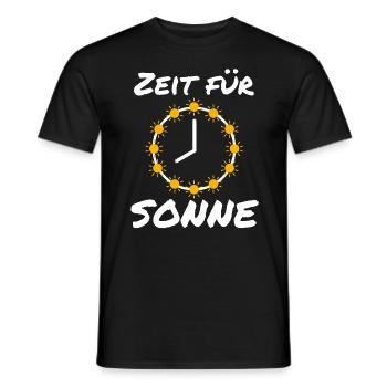 Zeit für Sonne Sommer Sonnenschein Strand - Männer T-Shirt - Schwarz - Vorne - AI Model Male 178 light (178cm)