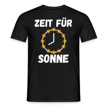Zeit für Sonne Sommer Sonnenschein - Männer T-Shirt - Schwarz - Vorne - AI Model Male 178 light (178cm)