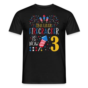 Dieser Kleine Knallfrosch Ist Jetzt 3 4. Juli 3. - Männer T-Shirt - Schwarz - Vorne - AI Model Male 178 light (178cm)