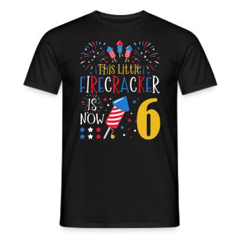 Dieser Kleine Knallfrosch Ist Jetzt 6 4. Juli 6. - Männer T-Shirt - Schwarz - Vorne - AI Model Male 178 light (178cm)