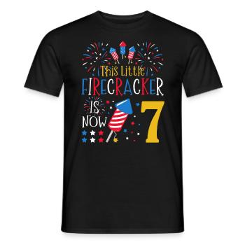 Dieser Kleine Knallfrosch Ist Jetzt 7 4. Juli 7. - Männer T-Shirt - Schwarz - Vorne - AI Model Male 178 light (178cm)