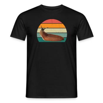 Slug insects Slug shell Nudibranch - Men's T-Shirt - black - Front - AI Model Male 178 light (178cm)