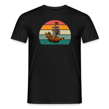 Bateau Bateaux Yacht Yachts Captain Ships - T-shirt homme - noir - Devant - AI Model Male 178 light (178cm)