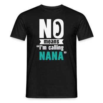 Grandparents Day Grandma Spoiling Favorite - Men's T-Shirt - black - Front - AI Model Male 178 light (178cm)