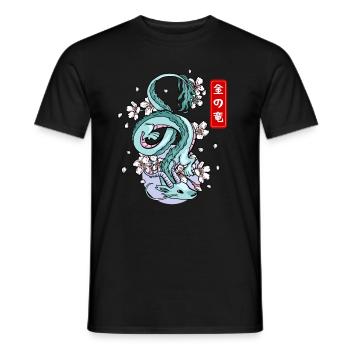 Japanischer Erddrache Elementarer Mythos - Männer T-Shirt - Schwarz - Vorne - AI Model Male 178 light (178cm)