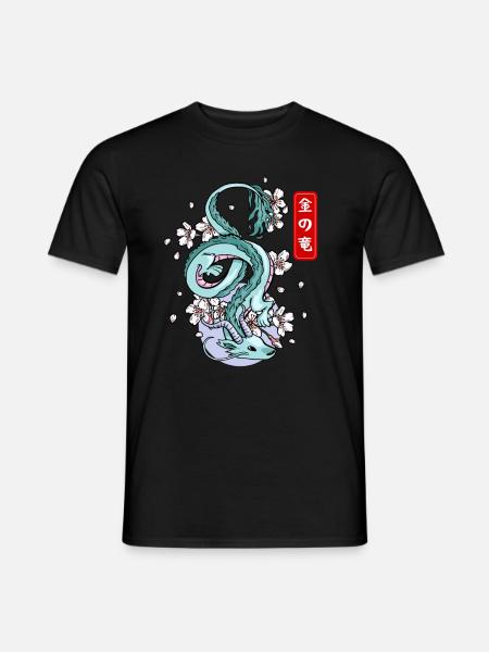 Japansk Earth Dragon Elemental Myth - Mænd T-shirt - sort