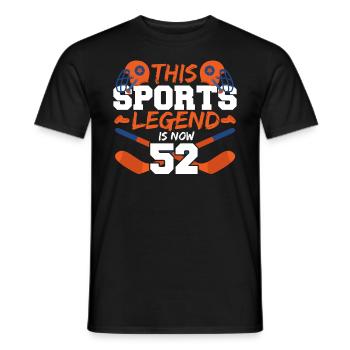 Diese Sport-legende Ist Jetzt 52, Hockey-spiel - Männer T-Shirt - Schwarz - Vorne - AI Model Male 178 light (178cm)