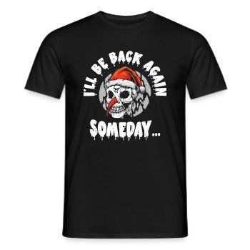 Halloween Urlaub Gruseliger Schneemann - Männer T-Shirt - Schwarz - Vorne - AI Model Male 178 light (178cm)