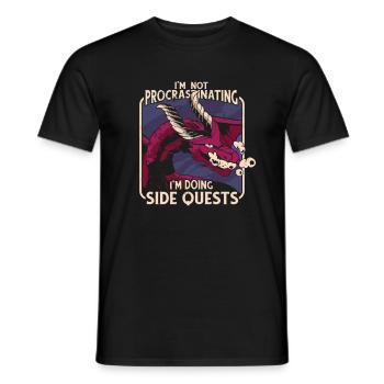 Ich Bin Nicht Procastinating Ich Bin Doing Side - Männer T-Shirt - Schwarz - Vorne - AI Model Male 178 light (178cm)