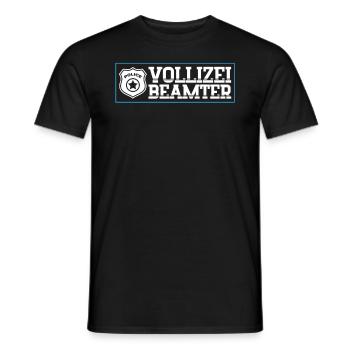 VOLLIZEI BEAMTER Junggesellenabschied Bier Saufen - Männer T-Shirt - Schwarz - Vorne - AI Model Male 178 light (178cm)
