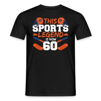 Diese Sportlegende Ist Jetzt 60, Eishockeyspiel - Männer T-Shirt - Schwarz - Vorne - AI Model Male 178 light (178cm)