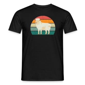 Sheep Flock of sheep Goats Goats Lamb Sheep wool - Men's T-Shirt - black - Front - AI Model Male 178 light (178cm)