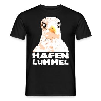 moin ahoi Hafen Lümmel - Männer T-Shirt - Schwarz - Vorne - AI Model Male 178 light (178cm)