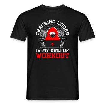 Cybersecurity Professional Hacker Cracking Codes - Männer T-Shirt - Schwarz - Vorne - AI Model Male 178 light (178cm)