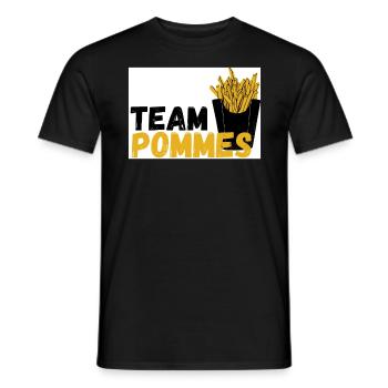 Team Pommes Team Fritten Kartoffel Pommesliebe - Männer T-Shirt - Schwarz - Vorne - AI Model Male 178 light (178cm)