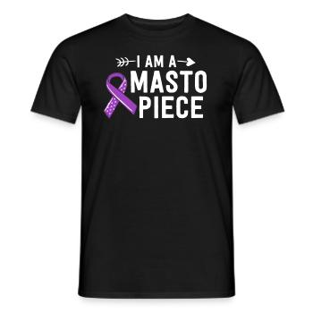 Ich bin ein Masto-Stück Mastozytose-Bewusstsein MCAS - Männer T-Shirt - Schwarz - Vorne - AI Model Male 178 light (178cm)