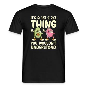 Keto Diet Avocat Fruit Ketogenic Diet Viande - T-shirt homme - noir - Devant - AI Model Male 178 light (178cm)