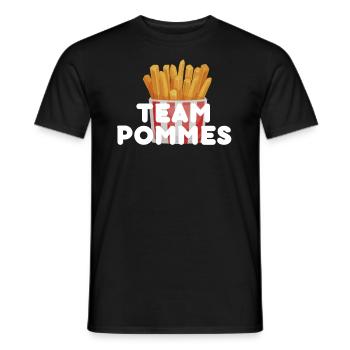 Pommes Fritten Kartoffel Team - Männer T-Shirt - Schwarz - Vorne - AI Model Male 178 light (178cm)