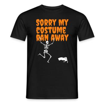 Halloween Skelett Kostüm - Männer T-Shirt - Schwarz - Vorne - AI Model Male 178 light (178cm)