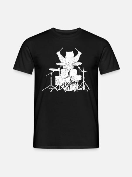 Bär Schlagzeug Drumsticks Instrument - Mænd T-shirt - sort