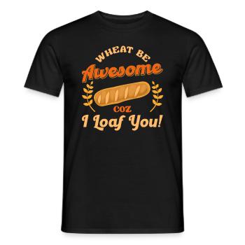 Brot Backen Bäckerei Gebäck Laib Brot Bäcker - Männer T-Shirt - Schwarz - Vorne - AI Model Male 178 light (178cm)