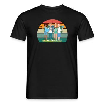 Reisen Reisender Reisender Ferien Urlauber Urlaub - Männer T-Shirt - Schwarz - Vorne - AI Model Male 178 light (178cm)