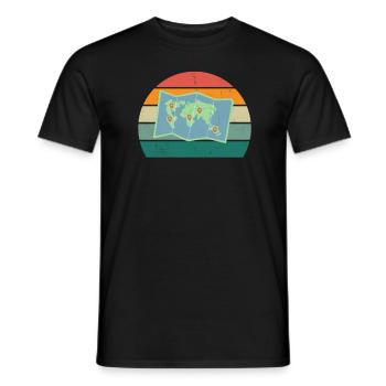 Reisen Reisender Reisender Ferien Urlauber Urlaub - Männer T-Shirt - Schwarz - Vorne - AI Model Male 178 light (178cm)