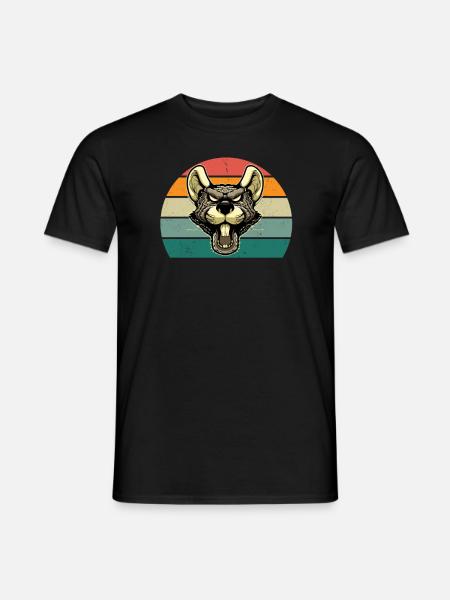 Ratten Rattenmama Rattenpapa Hausratte Kanalratte - Mænd T-shirt - sort