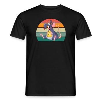 rats rat maman rat papa maison rat égout rat rat - T-shirt homme - noir - Devant - AI Model Male 178 light (178cm)