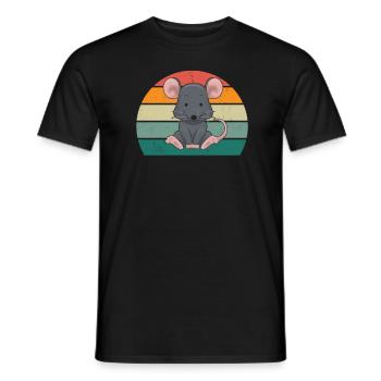 rats rat maman rat papa maison rat égout rat rat - T-shirt homme - noir - Devant - AI Model Male 178 light (178cm)
