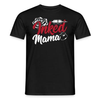 Inked Mama Artistic Inked Tattoo For Mothers - Men's T-Shirt - black - Front - AI Model Male 178 light (178cm)