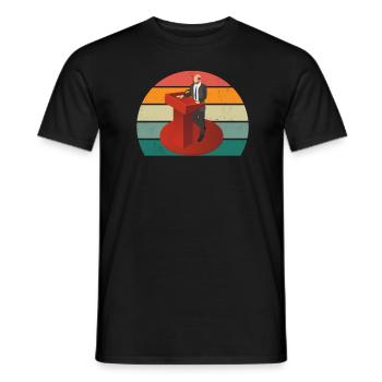 Politicians Politician Society Makes Politics - Men's T-Shirt - black - Front - AI Model Male 178 light (178cm)