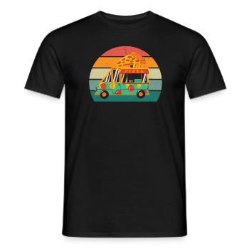 Pizzas Pizzen Salami Schinken Italien Tomate Pizza - Männer T-Shirt - Schwarz - Vorne - AI Model Male 178 light (178cm)