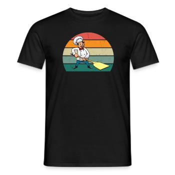Pizzas Pizzen Salami Schinken Italien Tomate Pizza - Männer T-Shirt - Schwarz - Vorne - AI Model Male 178 light (178cm)
