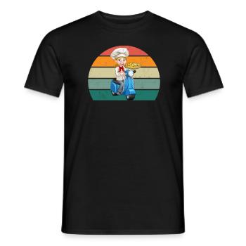 Pizzas Pizzen Salami Schinken Italien Tomate Pizza - Männer T-Shirt - Schwarz - Vorne - AI Model Male 178 light (178cm)