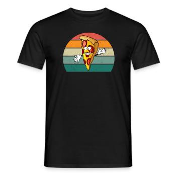 Pizzas Pizzen Salami Schinken Italien Tomate Pizza - Männer T-Shirt - Schwarz - Vorne - AI Model Male 178 light (178cm)
