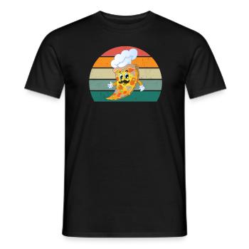 Pizzas Pizzen Salami Schinken Italien Tomate Pizza - Männer T-Shirt - Schwarz - Vorne - AI Model Male 178 light (178cm)