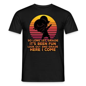 Si longtemps 1ère année ça a été amusant regarder dehors 2ème - T-shirt homme - noir - Devant - AI Model Male 178 light (178cm)