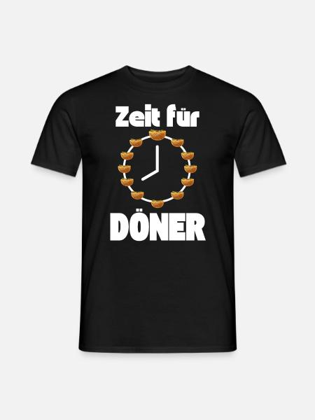 Zeit für Döner Kebab - Männer T-Shirt - Schwarz