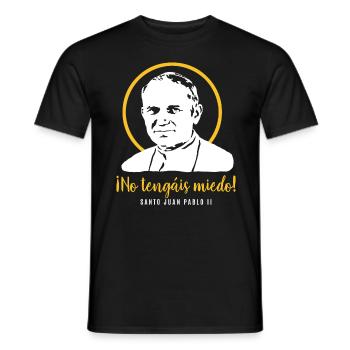 Fürchtet euch nicht - Papst Johannes Paul II JP2 - Männer T-Shirt - Schwarz - Vorne - AI Model Male 178 light (178cm)