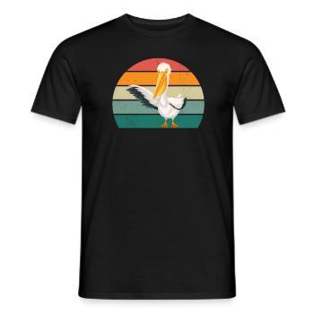 Pélicans Grand bec Oiseau Mouche Pélican - T-shirt homme - noir - Devant - AI Model Male 178 light (178cm)