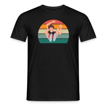 Parkour Runner Parkour Runner Obstacle Ninja - Men's T-Shirt - black - Front - AI Model Male 178 light (178cm)