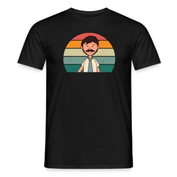 Papa Father Fathers Producer Additional Papa Bonus Father - Men's T-Shirt - black - Front - AI Model Male 178 light (178cm)