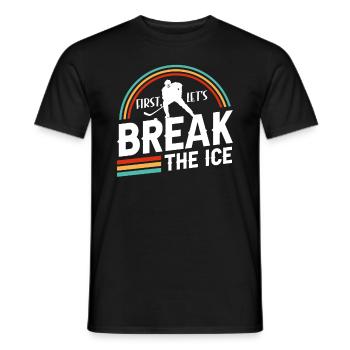 Ishockey Sportsspiller Elskere Ordspil - Mænd T-shirt - sort - Foran - AI Model Male 178 light (178cm)