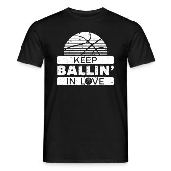 Basketball Life Player Lover Sports Coach Fan - Men's T-Shirt - black - Front - AI Model Male 178 light (178cm)
