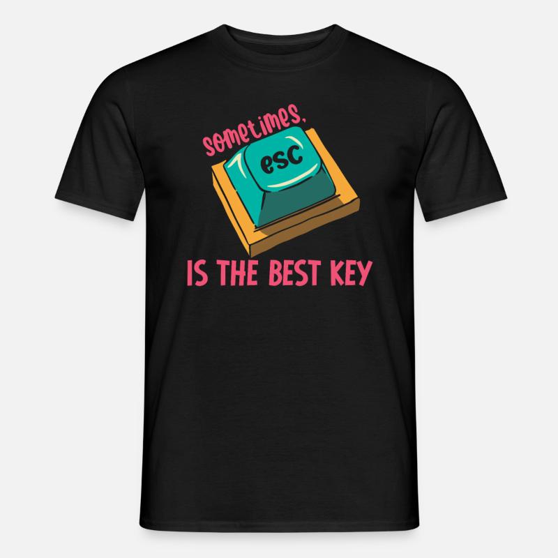 Software-Ingenieur Computer Schlüssel - Männer T-Shirt - Schwarz