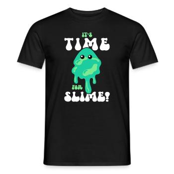 Mucus Puddle Cool Mignon Adorable pour Slime Maker - T-shirt homme - noir - Devant - AI Model Male 178 light (178cm)