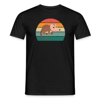 Opossum Oppssums Oposum Nager Nagetier Beutel - Männer T-Shirt - Schwarz - Vorne - AI Model Male 178 light (178cm)